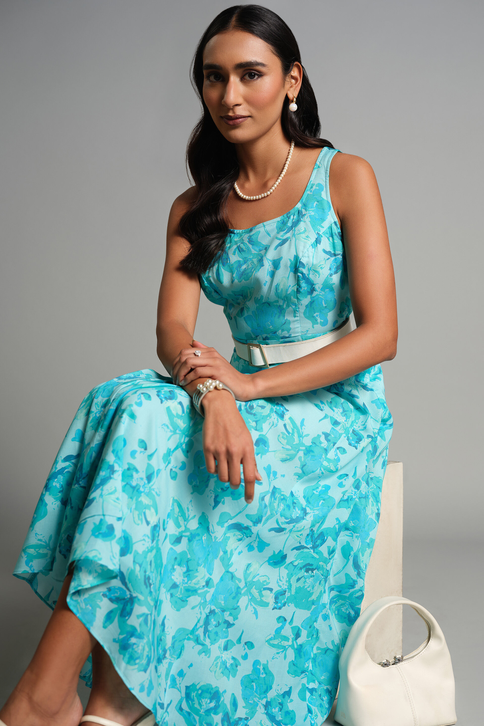 Dreamy Aqua Dress, Aqua, image 4